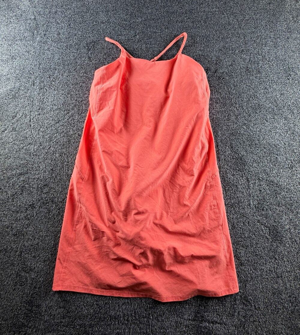 Athleta Girl pink Solid Slip Dress Girls XL 14 Spaghetti Strap Knee